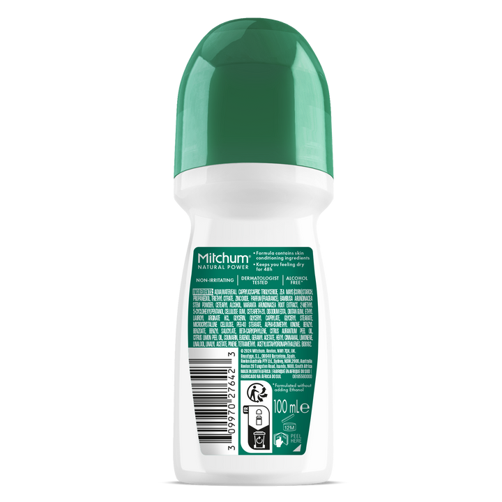MITCHUM Men 24H Natural Power Roll-On Cedarwood 100ml