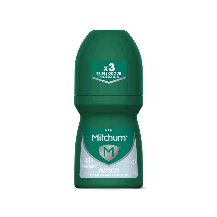 MITCHUM Men 48H Roll-On Unscented 50ml - AU