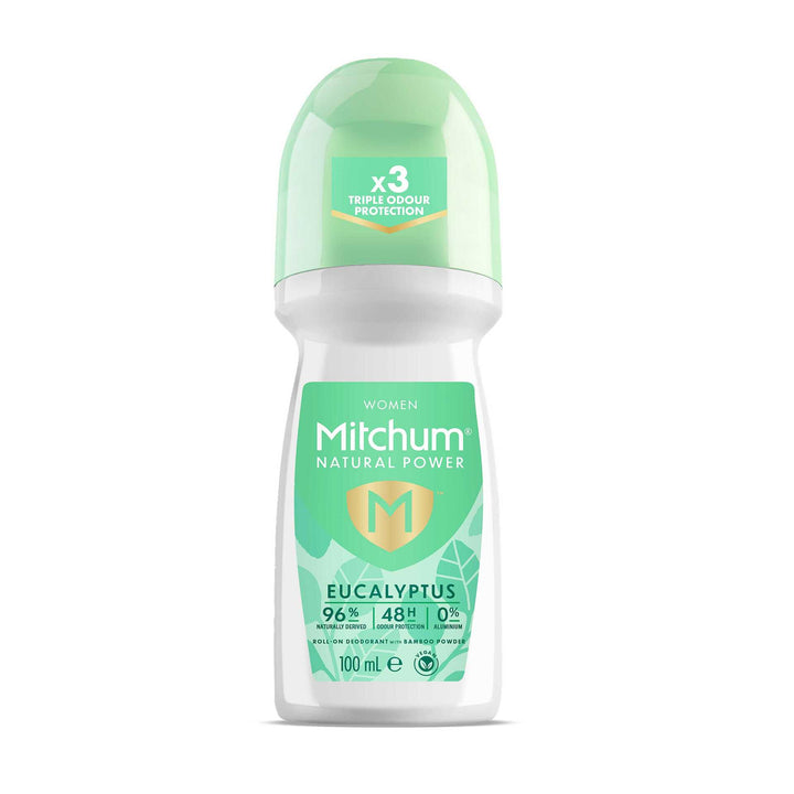 MITCHUM Women 24H Natural Power Roll-On Lime & Eucalyptus 100ml