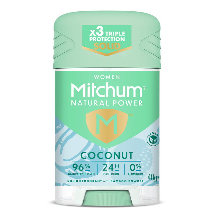 MITCHUM Women 24H Natural Power Solid Solid Stick Coconut 40gr