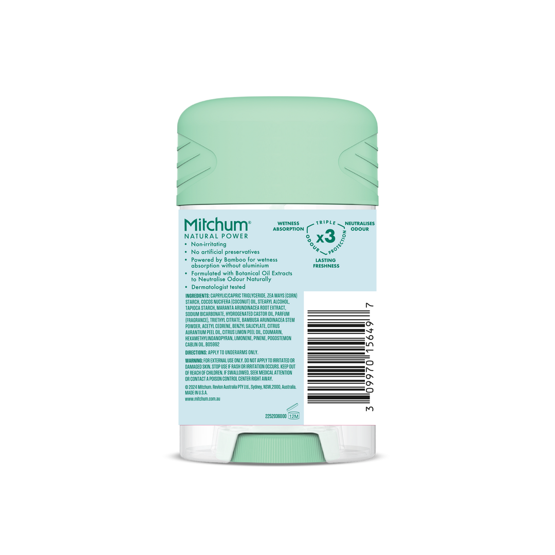 MITCHUM Women 24H Natural Power Solid Solid Stick Coconut 40gr