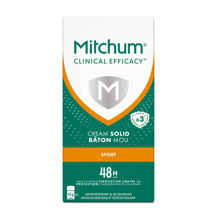 MITCHUM Men 48H Clinical Efficacy Soft Solid Sport 45gr